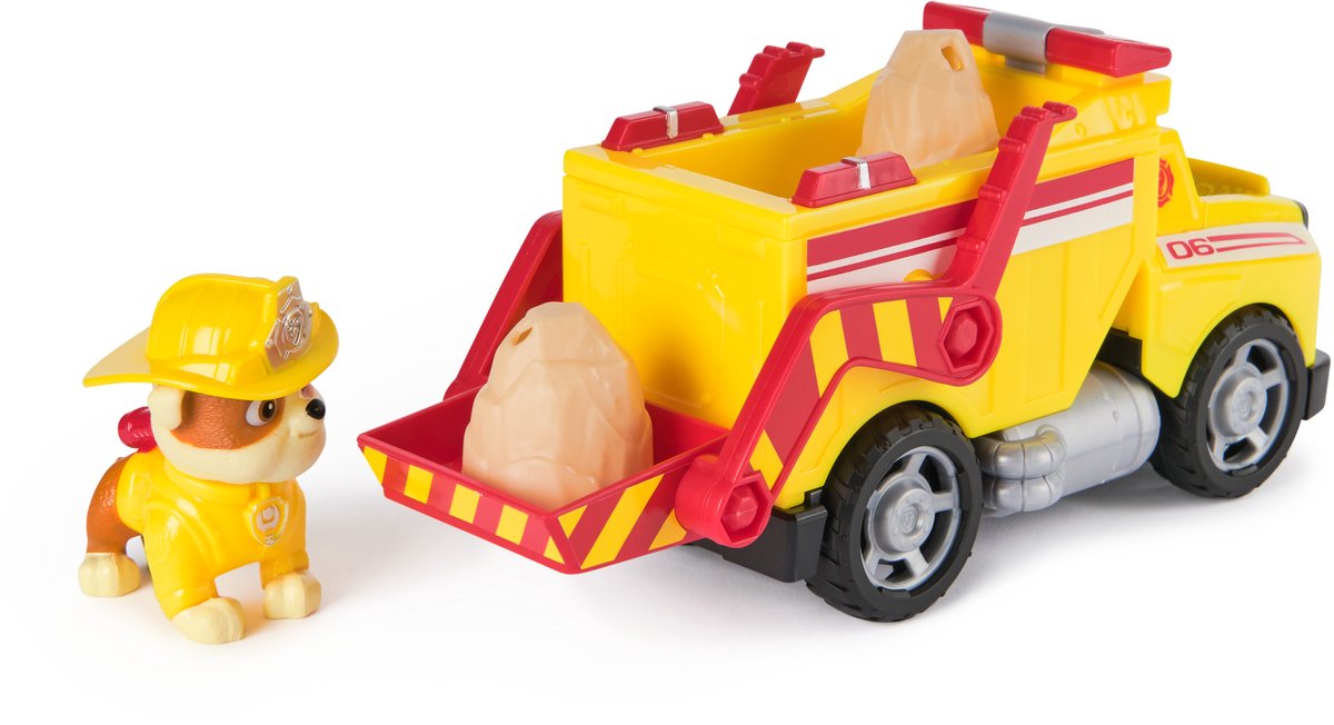 PAW Patrol - Brandweerredding - Rubble's kiepwagen - speelgoedauto met speelfiguur — afbeelding 4