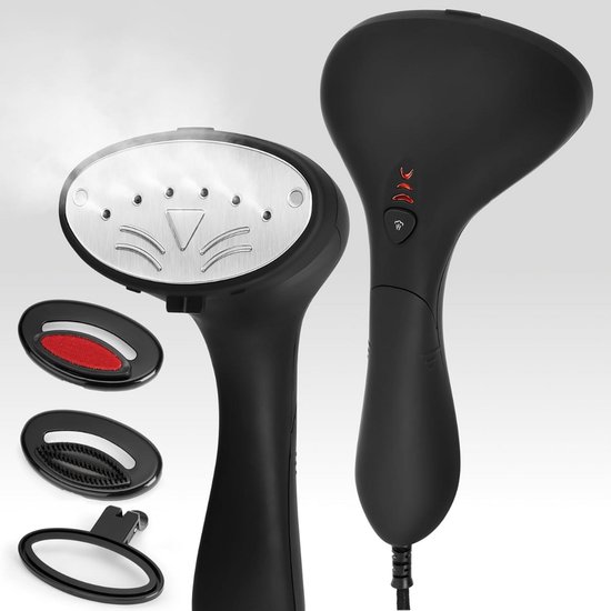 Foto: Solene kledingstomer stoomapparaat handstomer voor kleding ontkreuker stoomreiniger perfecte stoomkracht voor elk kledingstuk ook voor meubels incl accessoires