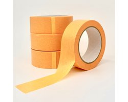 QuiP38 tape dispenser met 4 rollen Oranje washi Premium masking tape 38mmx50m