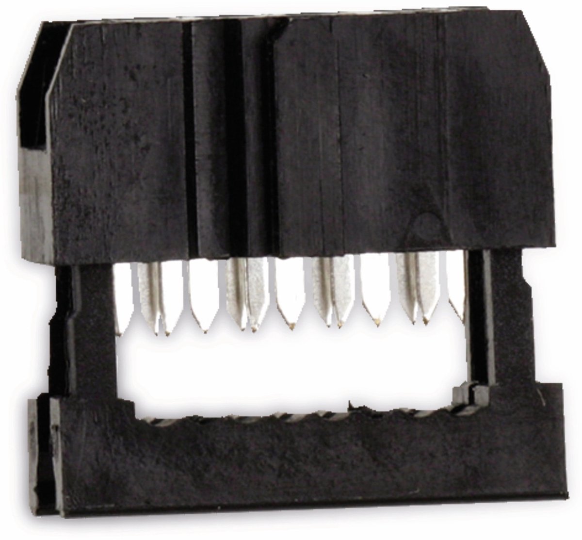 econ connect PV8, DIN 41651, Zwart, Brons, Polybutylene terephthalate (PBT), Polybutyleentereftalaat (PBT), 20 mΩ, 1 A, -40 - 105 °C