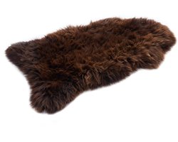 Lamsvacht Bruin - Natuurlijk Schapenvacht - Decoratieve Vacht