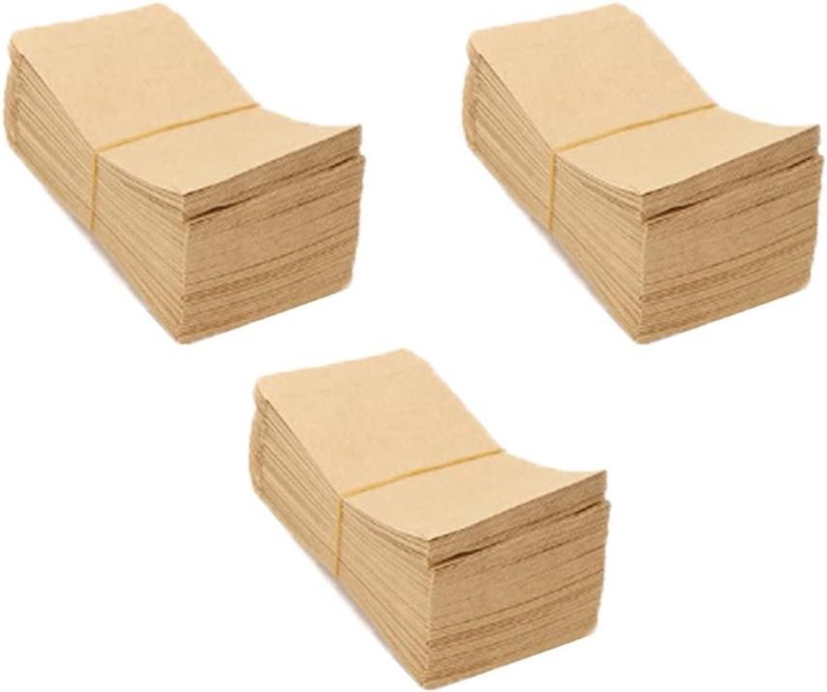 200 Stuks Kraftpapier Document Enveloppen - Bruine Zakken voor Verpakking van Kleine Onderdelen zoals Munt, Sieraden en Postzegels