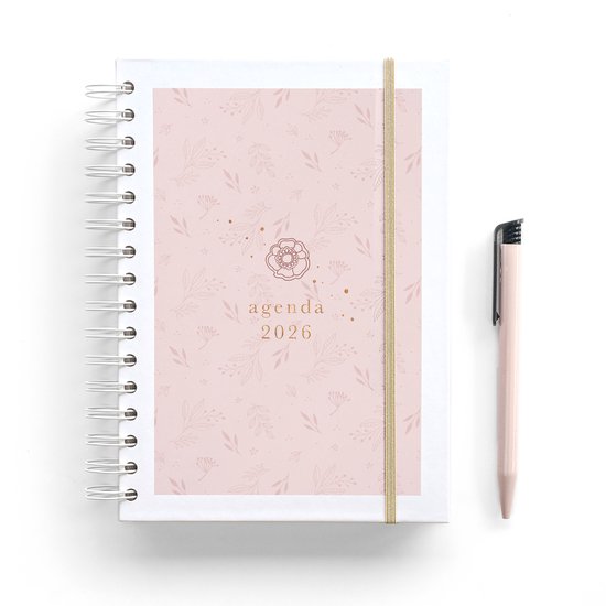 Agenda Maan Amsterdam 2026 - Agenda annuel A5 - Agenda hebdomadaire - Classeur à anneaux - 1 semaine sur 2 pages