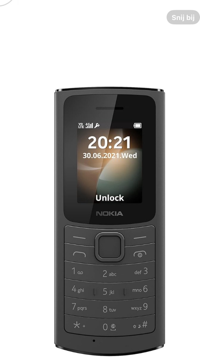 Nokia 110 - Dual Sim - 4MB - Zwart