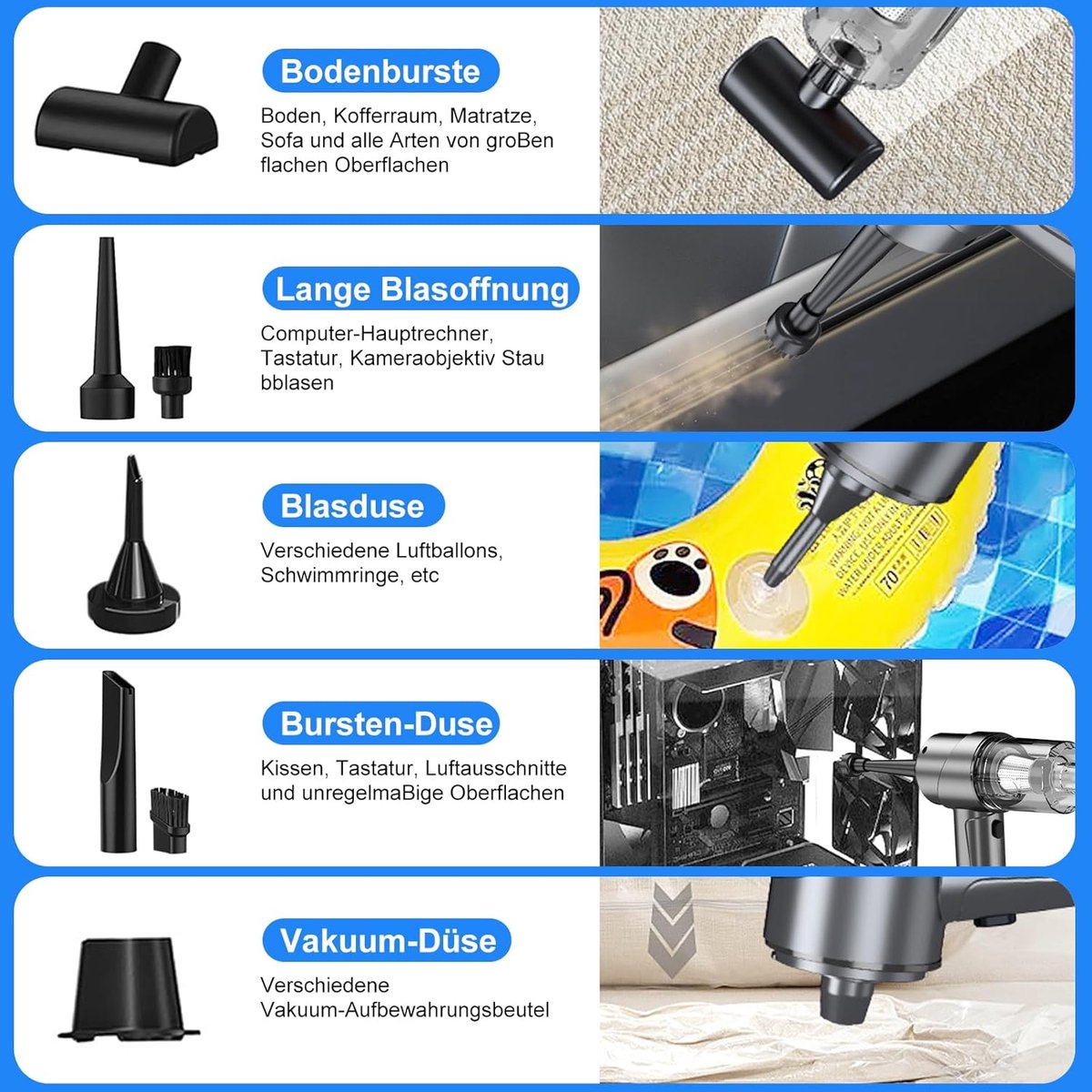 Lexium Kruimeldief Snoerloos met - afbeelding 2