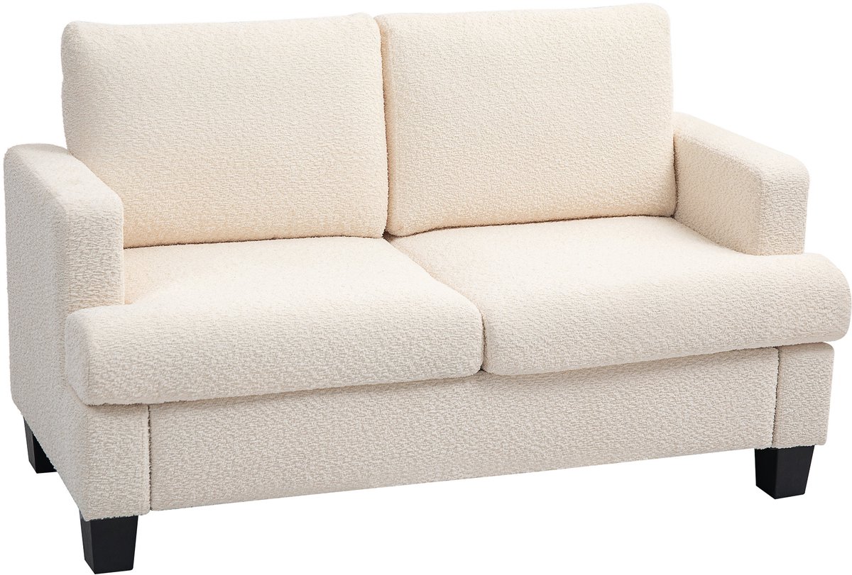 HOMCOM-Tweezitsbank-Polyester-140x70x85cm-Beige