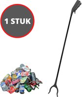 Grijparm - Grijper voor afval & zwerfvuil - Afvalgrijper Grijptang - Grijphulp - Grijpstok - Grijptang - Grijpers voor ouderen en invaliden - Zwart - 80 cm