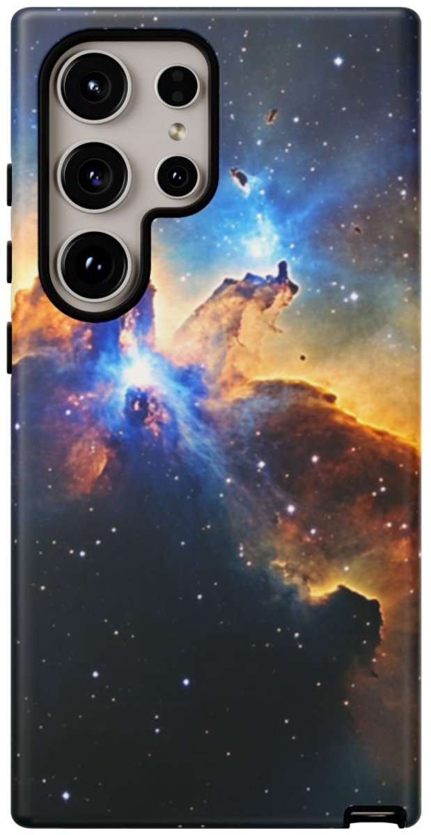 Kleurrijke Kosmische Nevel – Telefoonhoesje Geschikt voor Galaxy S24 Ultra
