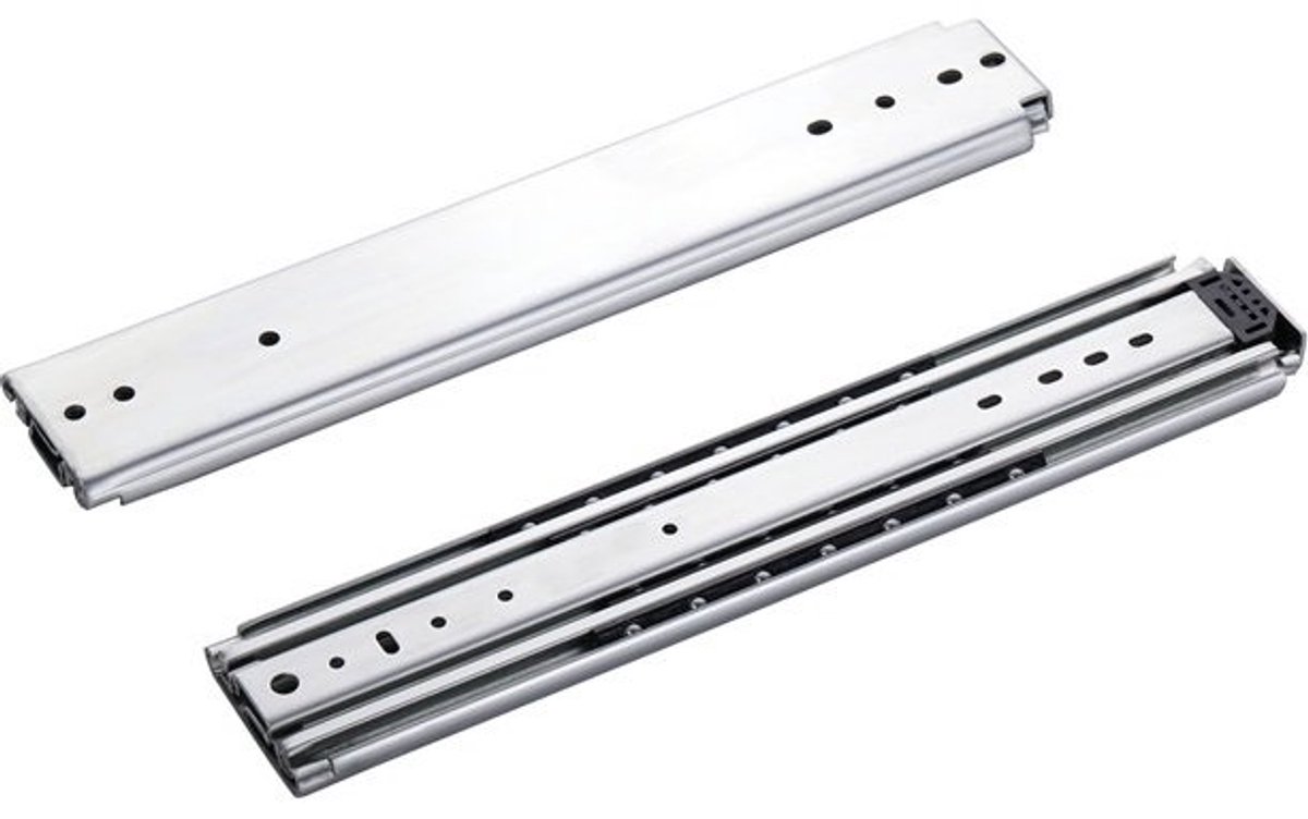 Set ladegeleiders 190cm 76" volledig uittrekbaar en 250 kg belastbaar - 2 st. heavy duty kogelgelagerde camper lade geleiders 1900 mm 76 inch lang sterk zwaar robuust