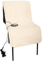Warmtedeken Cloudhug Teddy met stekker Warmy Off White - Stoel Verwarmer - Regelbaar - 4 meter aansluitsnoer