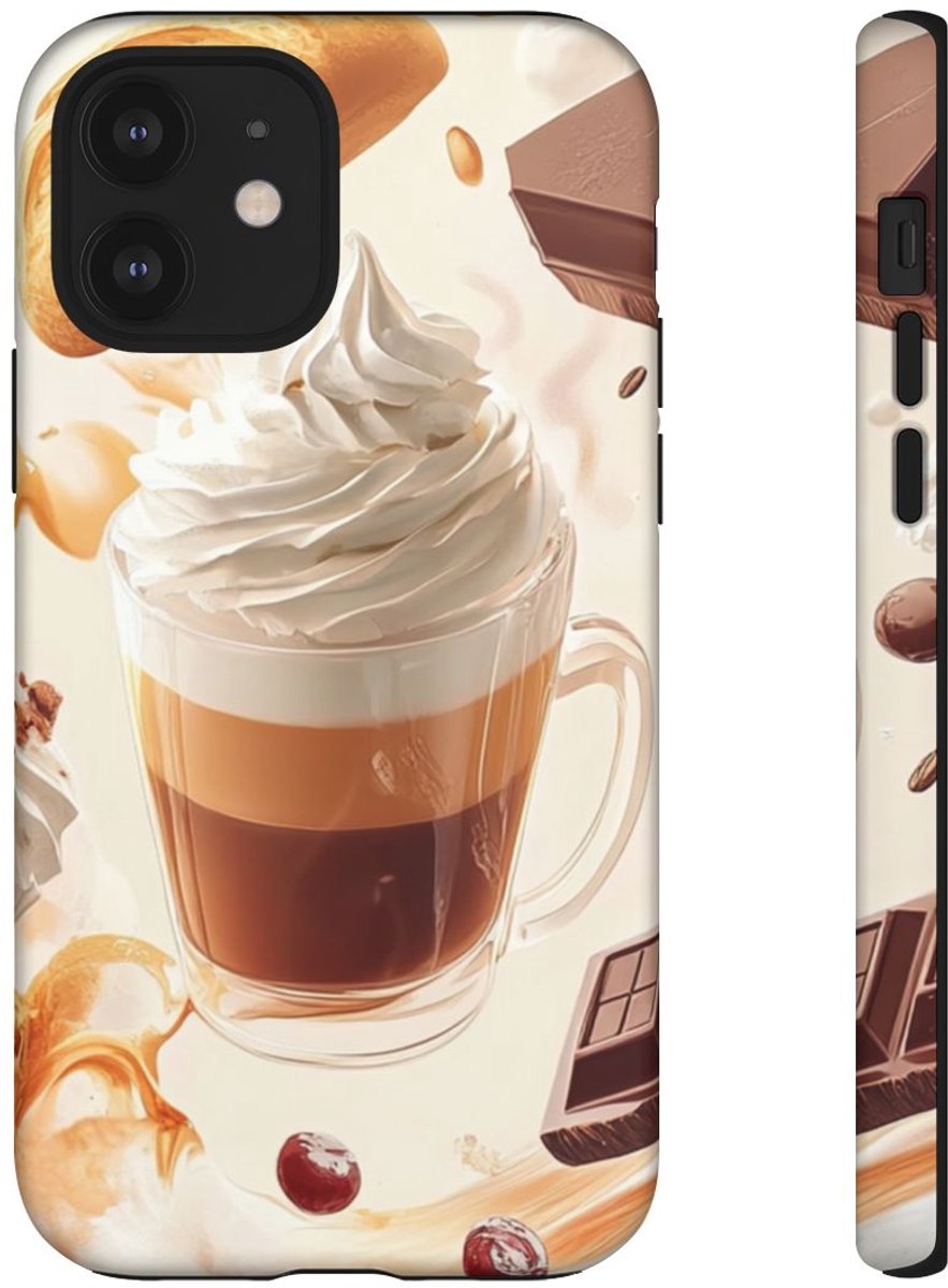 Koffie en Zoetigheden Dynamisch Ontwerp – Telefoonhoesje Geschikt voor iPhone 12
