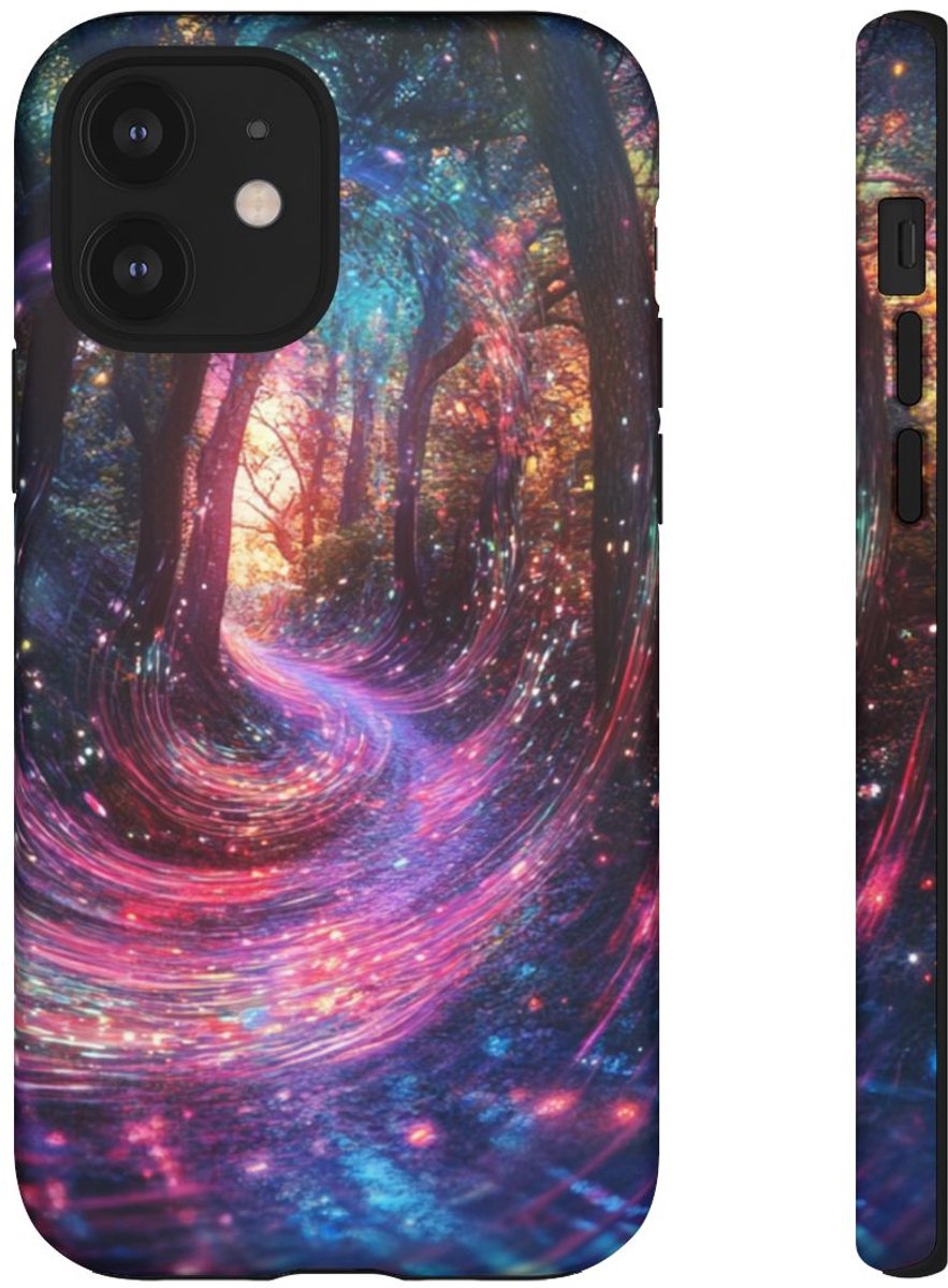 Magische Bosenergie en Glooiende Kleuren – Telefoonhoesje Geschikt voor iPhone 12