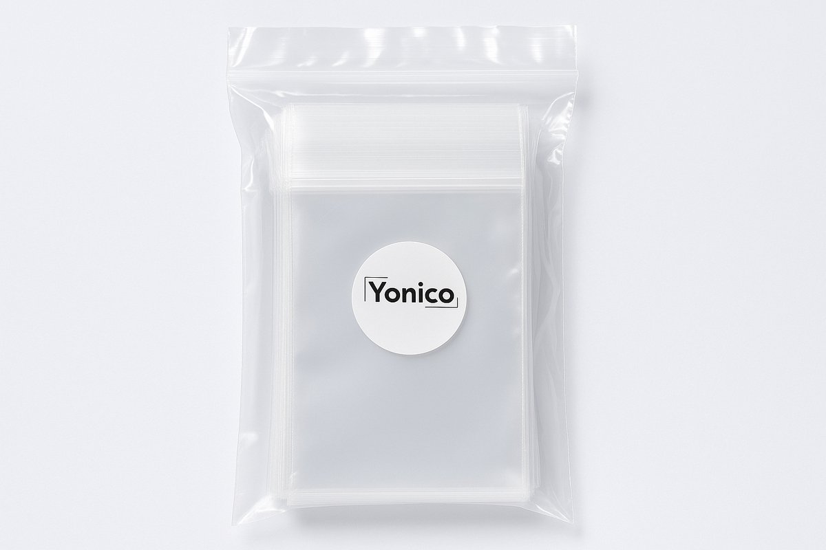 Yonico – Gripzakken – Hersluitbare Verpakkingszakjes – 55 x 65 mm – 50 micron – Groen – 100 stuks