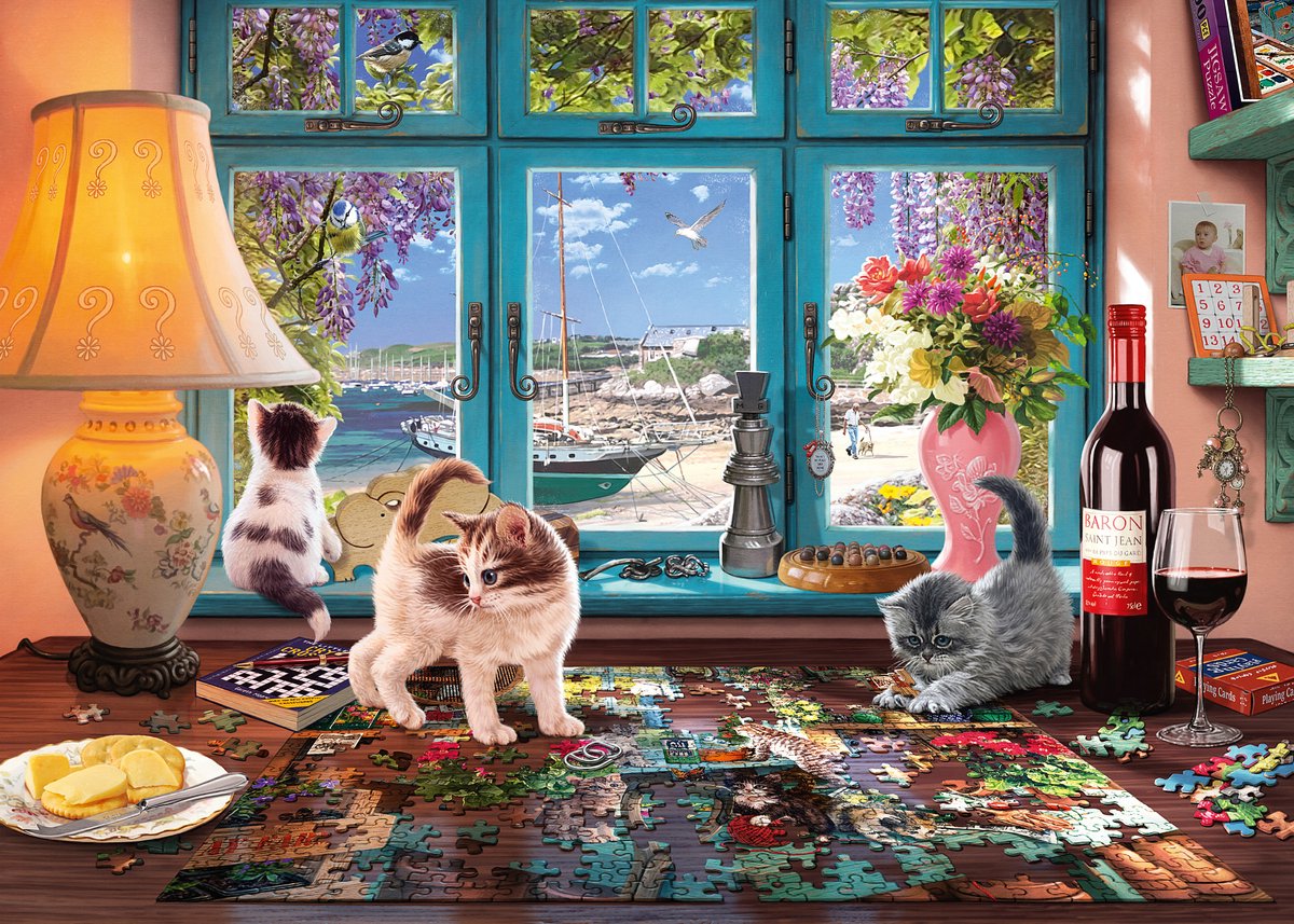 Aan de puzzeltafel - Puzzel (1000)