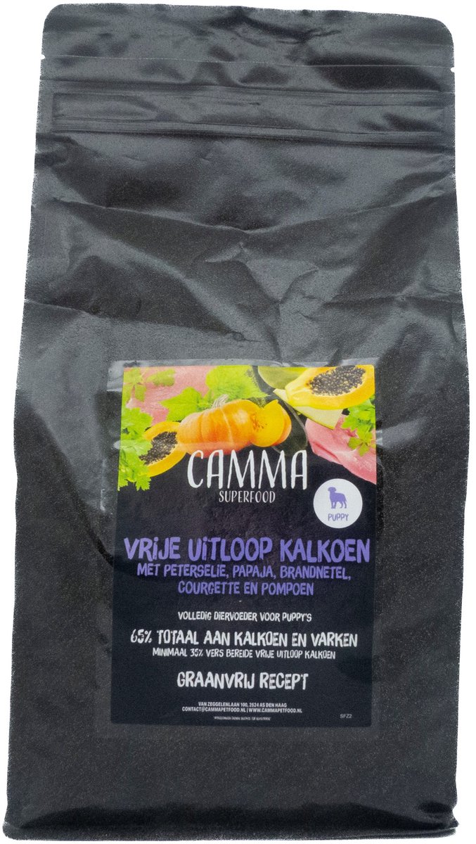 Camma Superfoods Britse Kalkoen - Puppy 2kg
