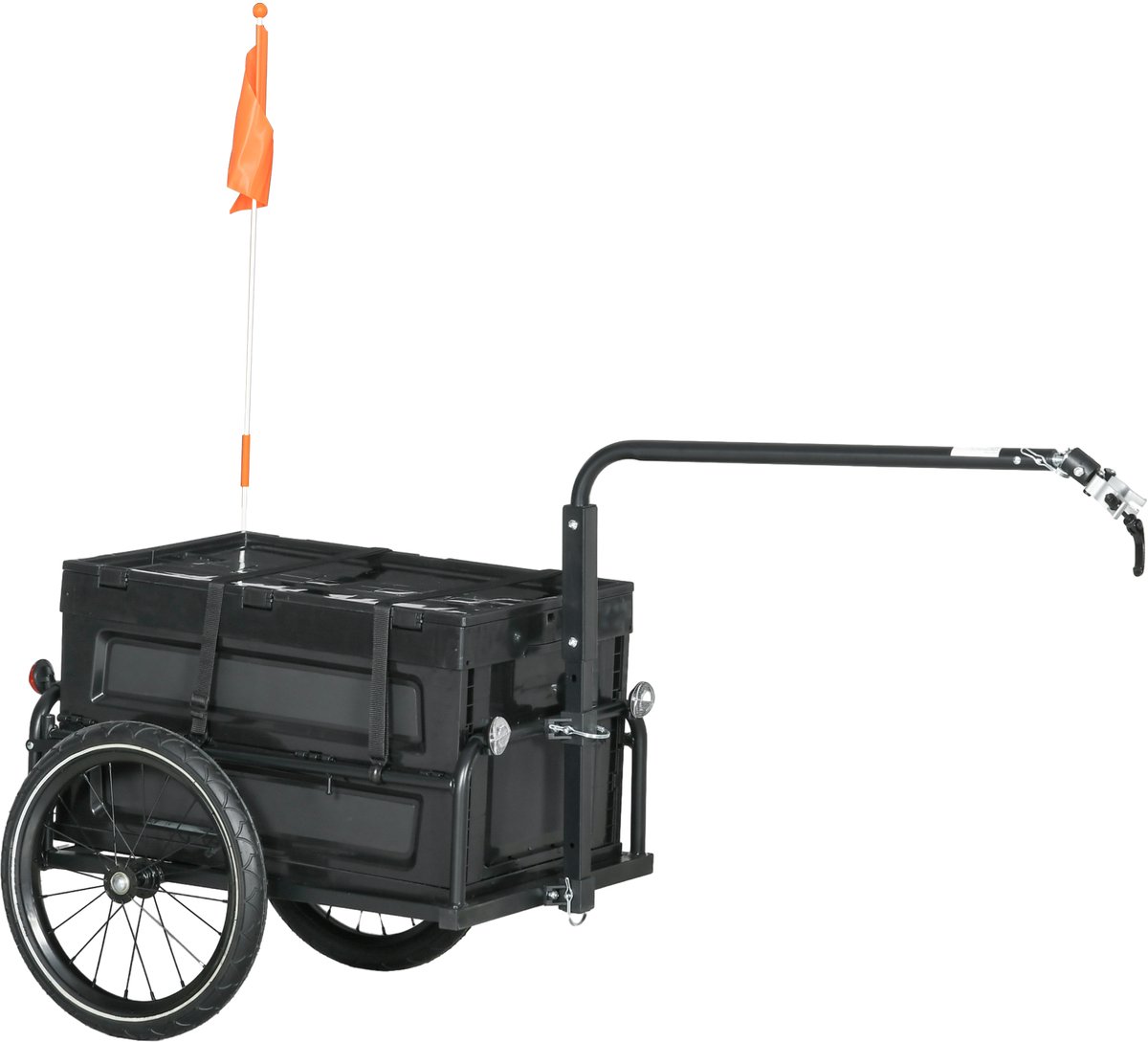 HOMCOM-Fietsvrachtwagen-Acier-145x61x81cm-Noir