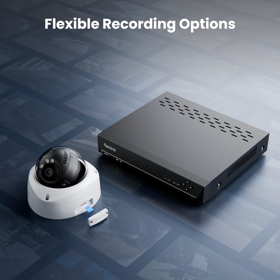 Reolink 4K 8-kanaals Dome PoE-systeem met IK10 vandalismebestendigheid, nachtzicht in kleur, 2TB HDD, slimme detectie, tweewegaudio, schijnwerpers, IP67 weerbestendig, RLK8-800V4