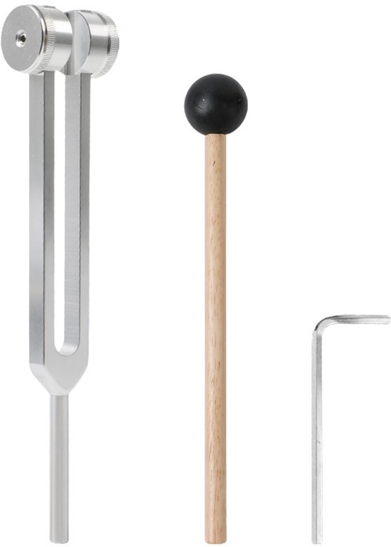 Oorreinigingstool oorvibratie - stemvork 128 hz - stemvorken set - stemvorktherapie - stemvorkset - wordt geleverd met siliconenhamer, reparatietool en zwarte opbergtas van Merkloos — afbeelding 5