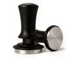 Adore Maison Barista Tamper Pro – 51 mm – Zwart – Koffieverdeler met Vering voor Espresso – Premium Koffiestamper voor Consistente Extractie en Perfecte Smaak