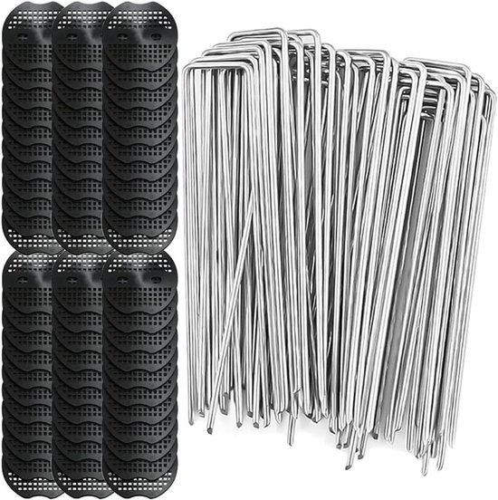 Sandiyago Grondankers Voor Rozenbogen – 6 Stuks, U-vorm, 30 X 2,9 X 2,1 Cm, Zwart, Gelegeerd Staal, Geschikt Voor Bogen, Waterleidingen En Feestdecoratie