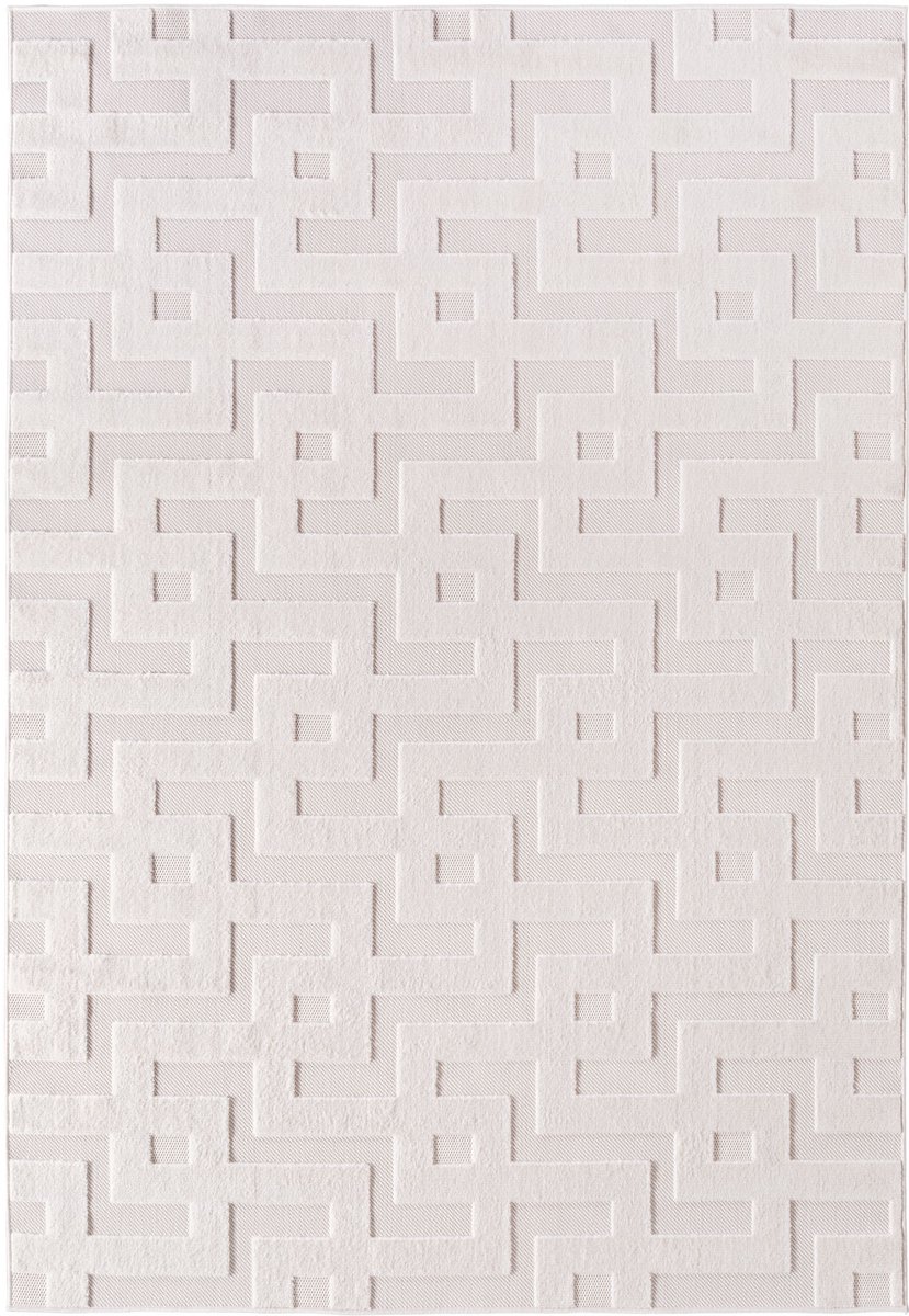Laagpolig vloerkleed Doha (crème 1656) - 280x370 cm