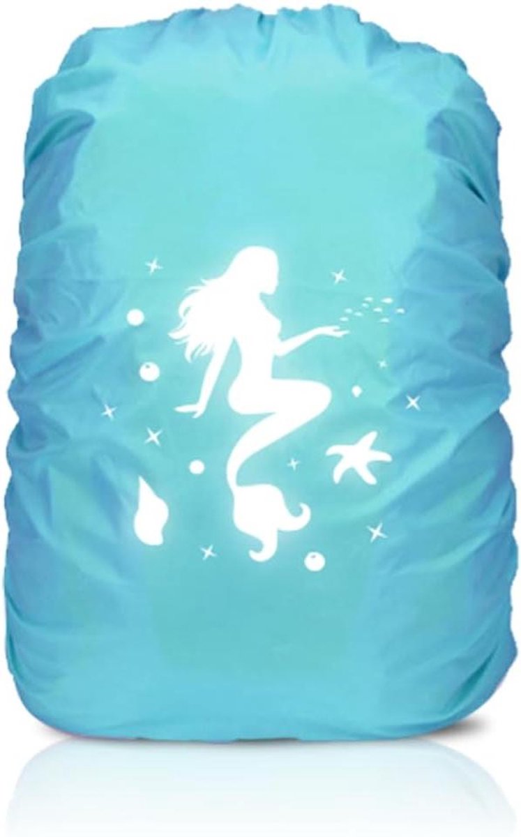 Inovra Plus - Regenhoes 35 liter rugzak waterdicht reflecterend regenbescherming - schooltas reflector jongens meisjes beginners