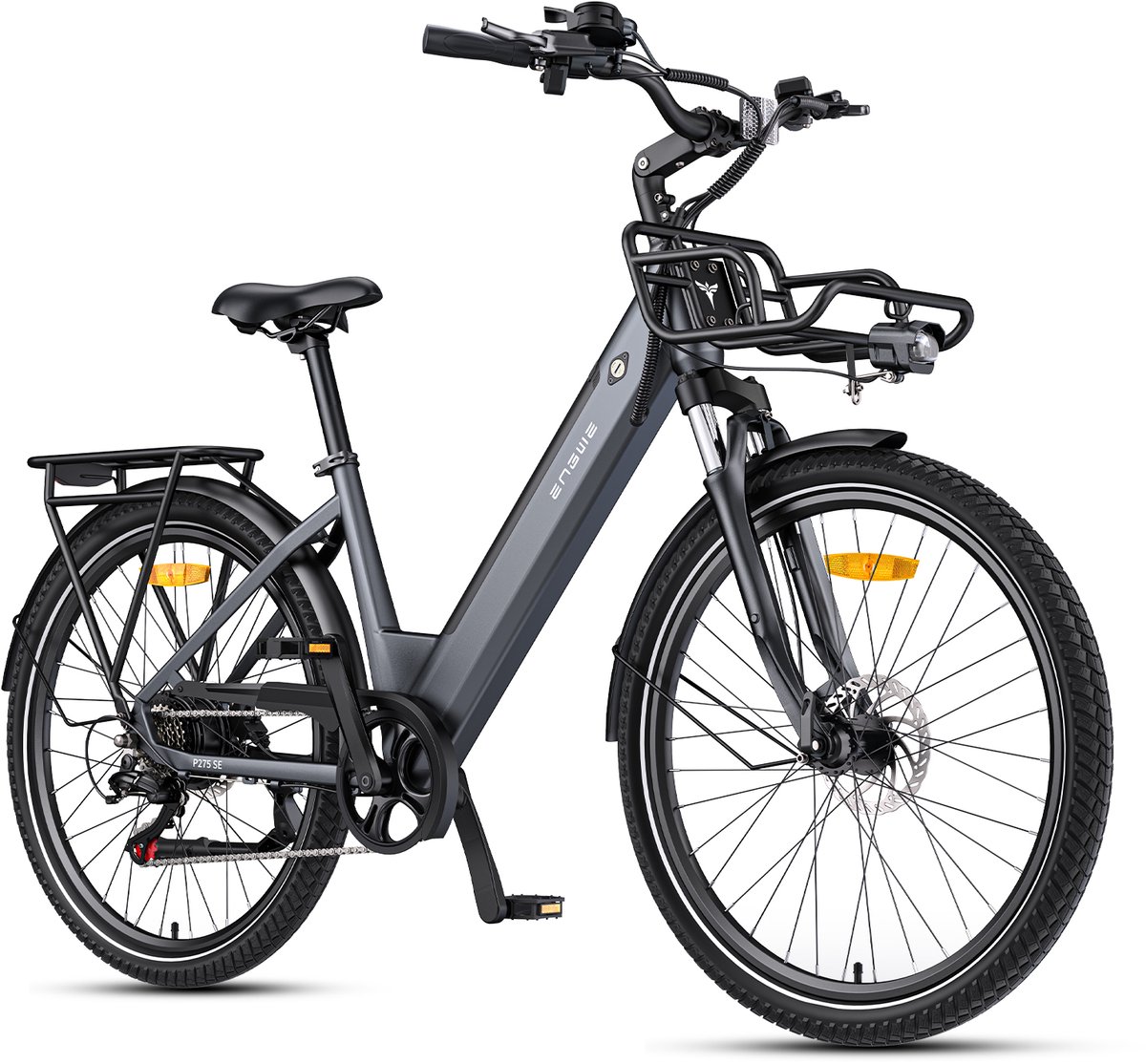 Engwe P275 SE elektrische fiets - 80km actieradius - 250W motor - grijs - Engwe - €999,00