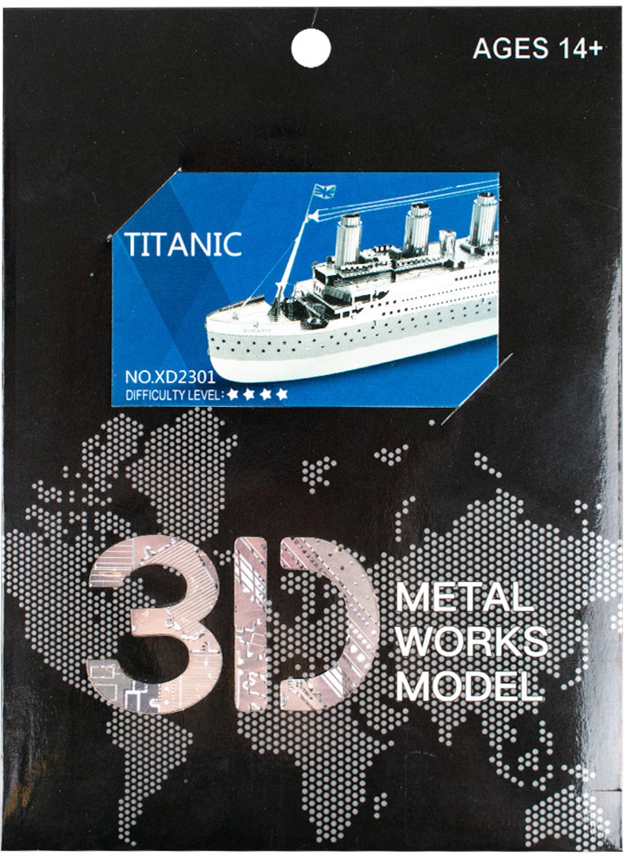 3D Puzzel | Metaal | Titanic | Moeilijkheidsgraad 4 | 14+