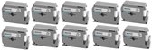 Label Tape Geschikt voor Brother M-K231 | 12mm x 8 m | Zwart op Wit - 10 stuks - Geschikt voor: PT-55 PT-60 PT-65 PT-75 PT-80 PT-85 PT-90 PT-BB4 PT-M95 P-Touch 55 P-Touch 60 P-Touch 65 P-Touch 75 P-Touch 80 P-Touch 85