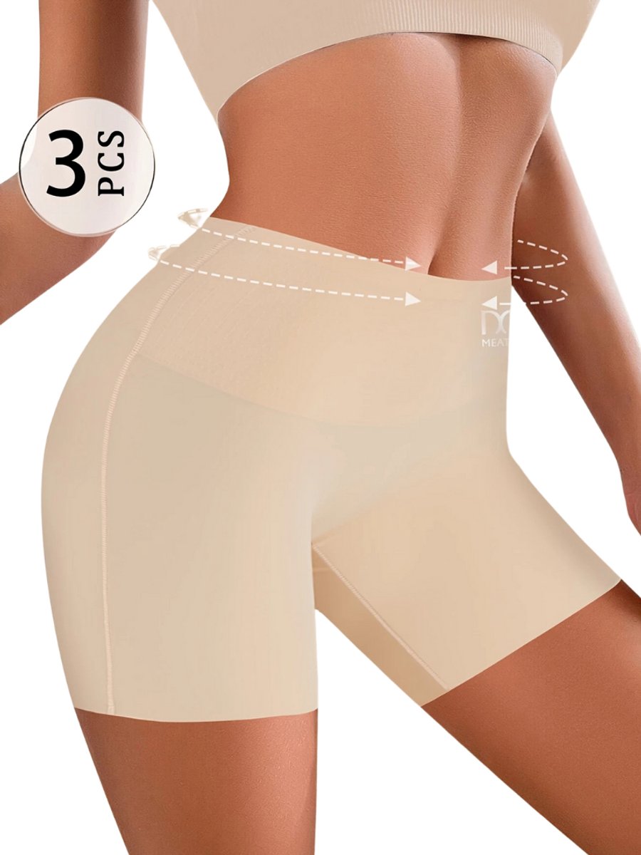 Nivard Biker Short Dames Korte Legging Lange Onderbroek Bikershort Met Pijpjes 3 Pcs 1 Gemengd