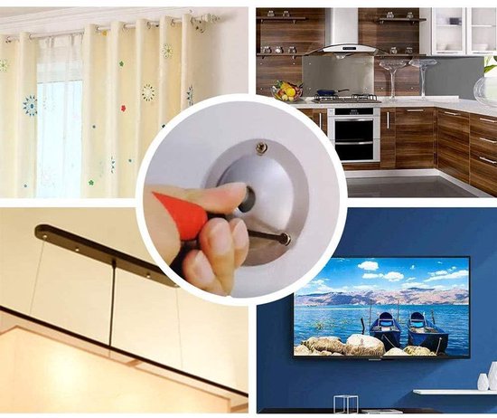 Decoratieve meester-pluggen voor 3,5-4 mm schroeven, universele pluggen voor wandmontage, universele pluggen met kraag voor beton, massieve baksteenwand, gipsplaat, poroton en meer