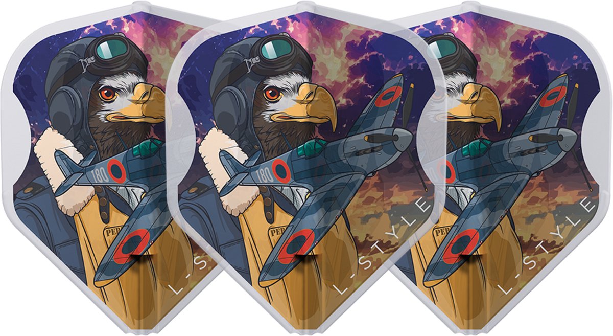 L-STYLE EZ L1 RICARDO PEREZ CLEAR WHITE - DART FLIGHTS