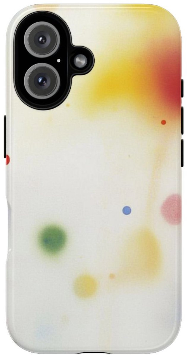 Kleurrijke Abstracte Vervage Stippen – Telefoonhoesje Geschikt voor iPhone 16