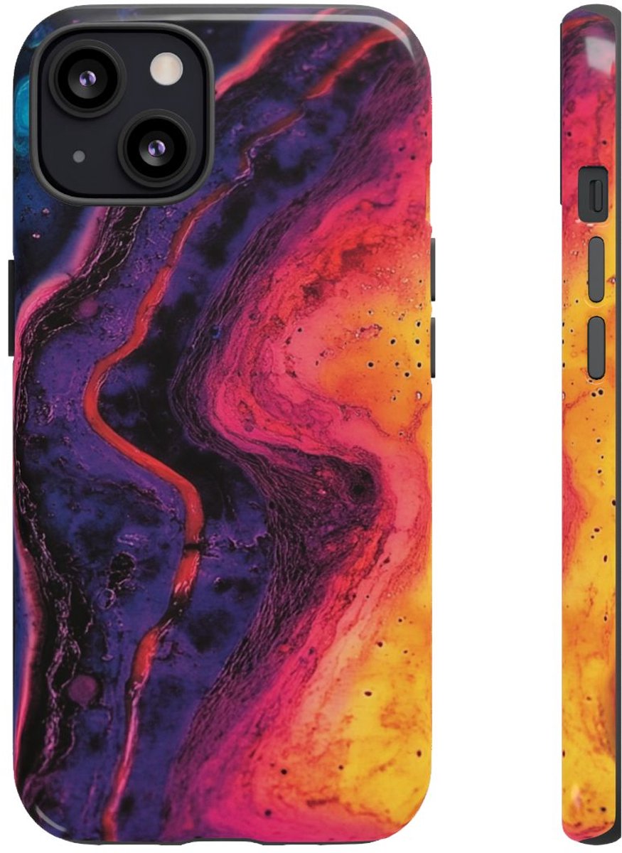 Abstracte Kleurrijke Vloeibare Kunst – Telefoonhoesje Geschikt voor iPhone 13