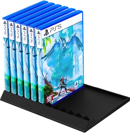 Xainy – Card case houder geschikt voor 12 Playstation 3, 4 & 5 game boxes | PS5-games accessoires | Blu ray spellen decoratief games stand rek | Opberg decoratie box / opbergbox voor PS5 PS4 & PS3 consoles