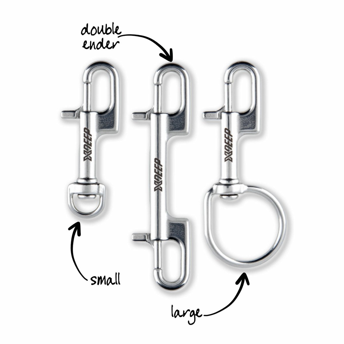 XDeep Boltsnap set - Double ender - regulator - stage