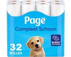 Page® toiletpapier - Compleet Schoon wc papier - 32 rollen - met een vleugje katoen