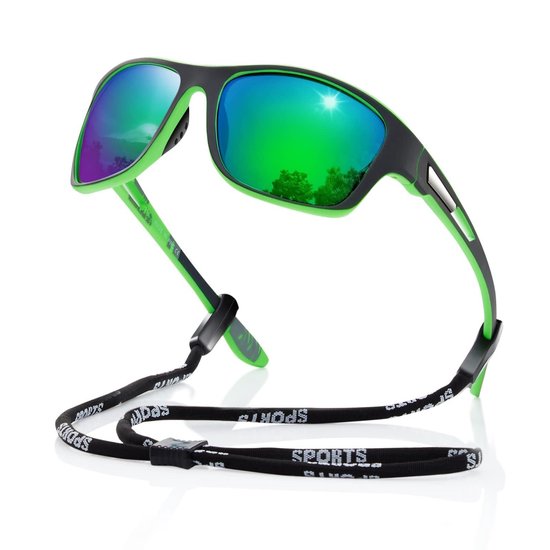 Men's polarized sports sunglasses: protective eyewear, women's wraparound goggles, suitable for driving and fishing. van Merkloos — afbeelding 2
