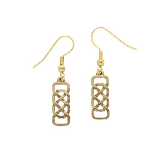 Boucles d'oreilles nœud Joséphine en bronze (BZE1001)