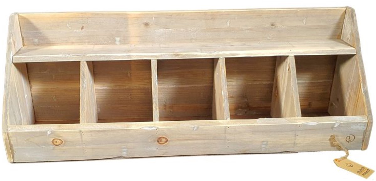 De kruidenier 5. Kruidenrekje - robuust hout en metaal – Dutch Mood stijl maß 78 x 20 x 28 cm