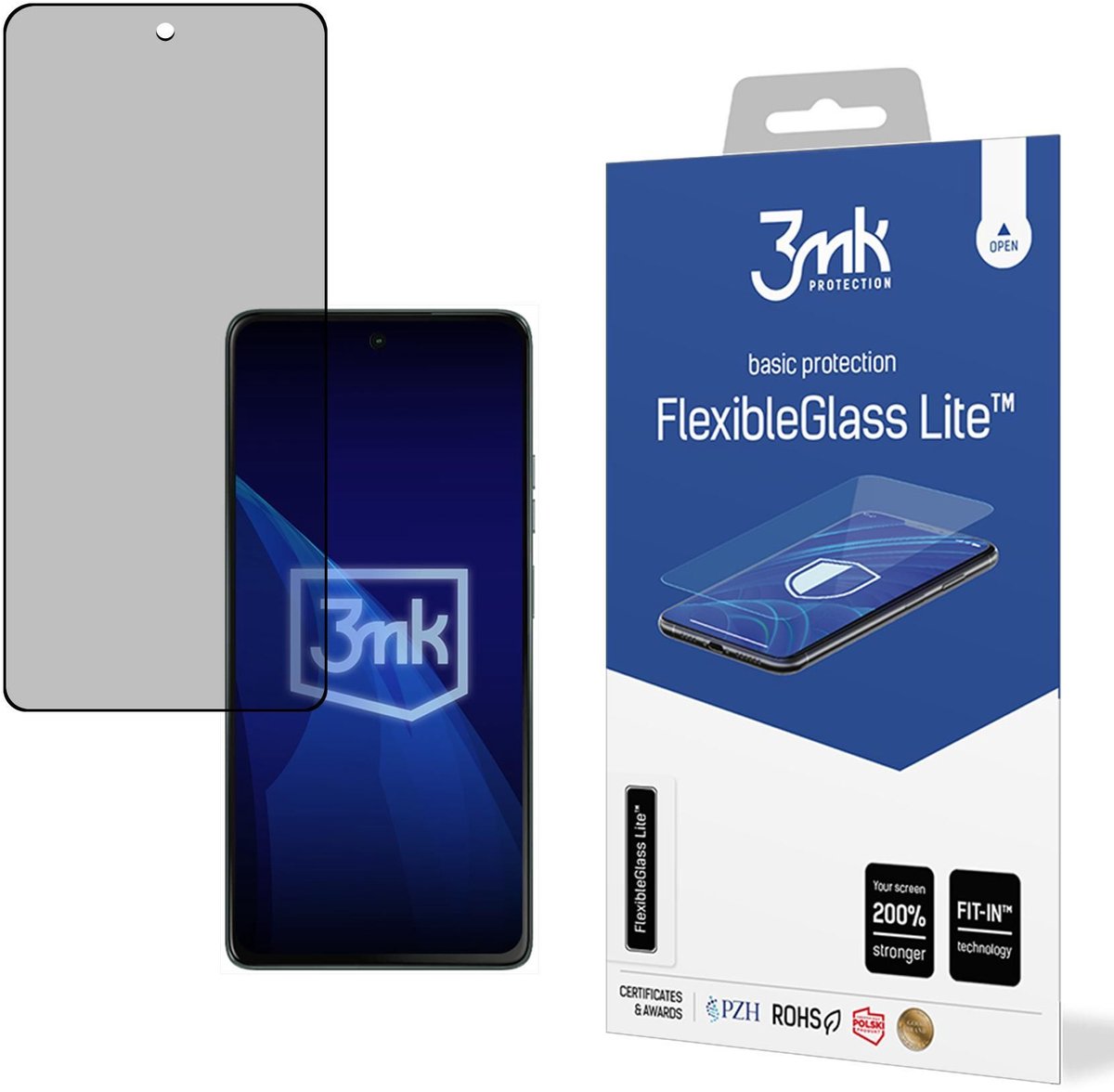 3Mk Gehard Glas Flexibleglass Lite Voor Motorola Moto G75 Eenvoudige Toepassing