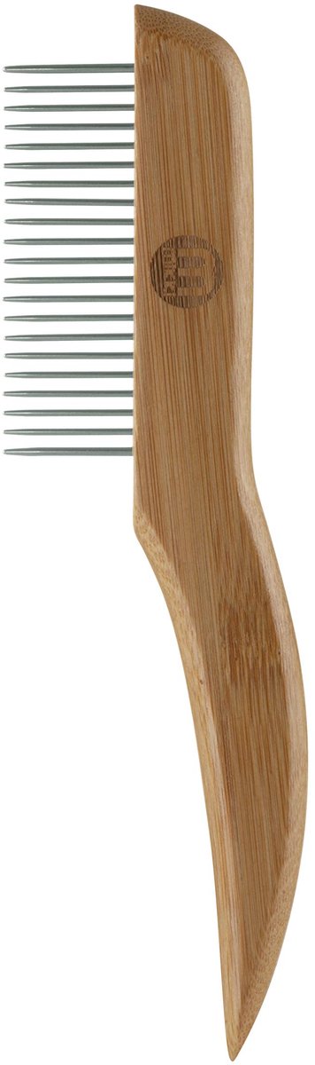 Mikki 6280023 Grove Bamboe Vachtontklitter, voor lange en dikke vacht, Voor honden en katten, Gemaakt van duurzaam bamboe, 43 g, bruin