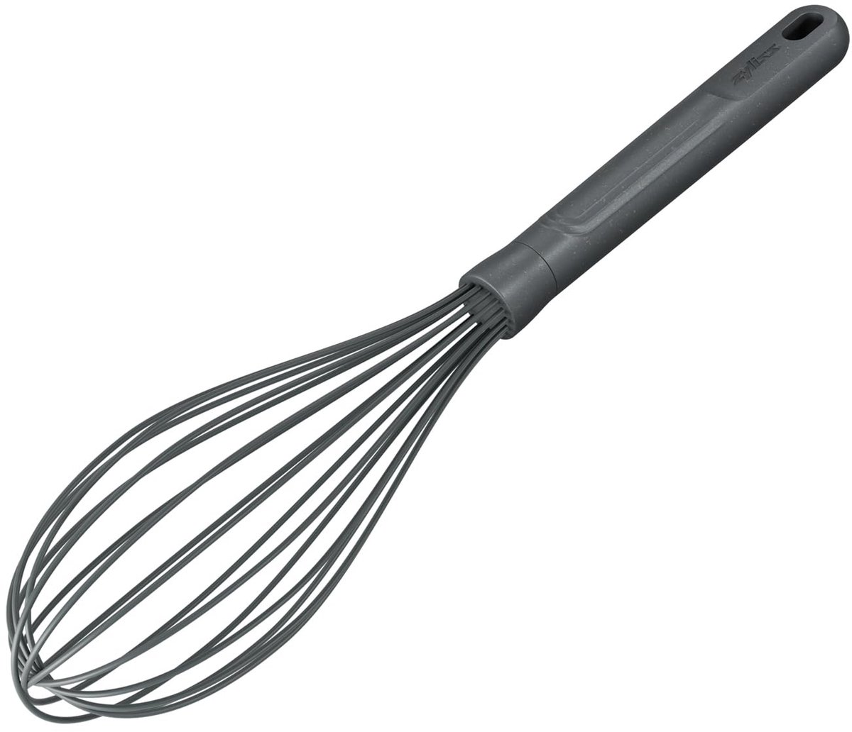 Zyliss E980240 Siliconen Garde, 30 cm, Siliconen/Tarwestro, Grijs, Ballongarde, Vaatwasserbestendig, Kookgerei, Vaatwasserbestendig, Keukenhulp, 5 jaar garantie