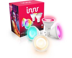 Innr smart GU10 lamp - Zigbee - geschikt voor Philips Hue - LED spot - wit en gekleurd licht -…