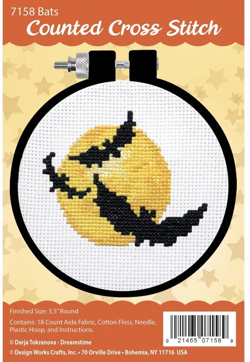 Design Works - borduurset vleermuizen - 7158 bats