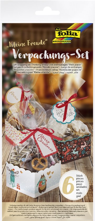 Folia 48202 Gift wrap bag + ribbon Karton, Kunststof, Polypropyleen (PP ...