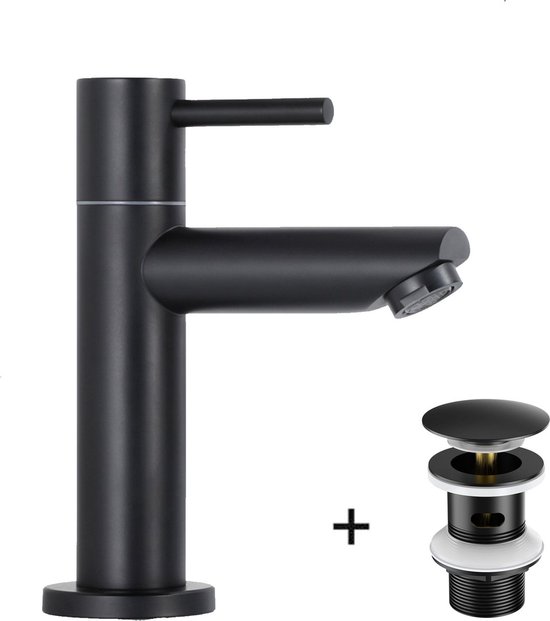 Mariner Kobra Mitigeur De Lavabo Avec Bonde De Vidage Clic-clac, Or