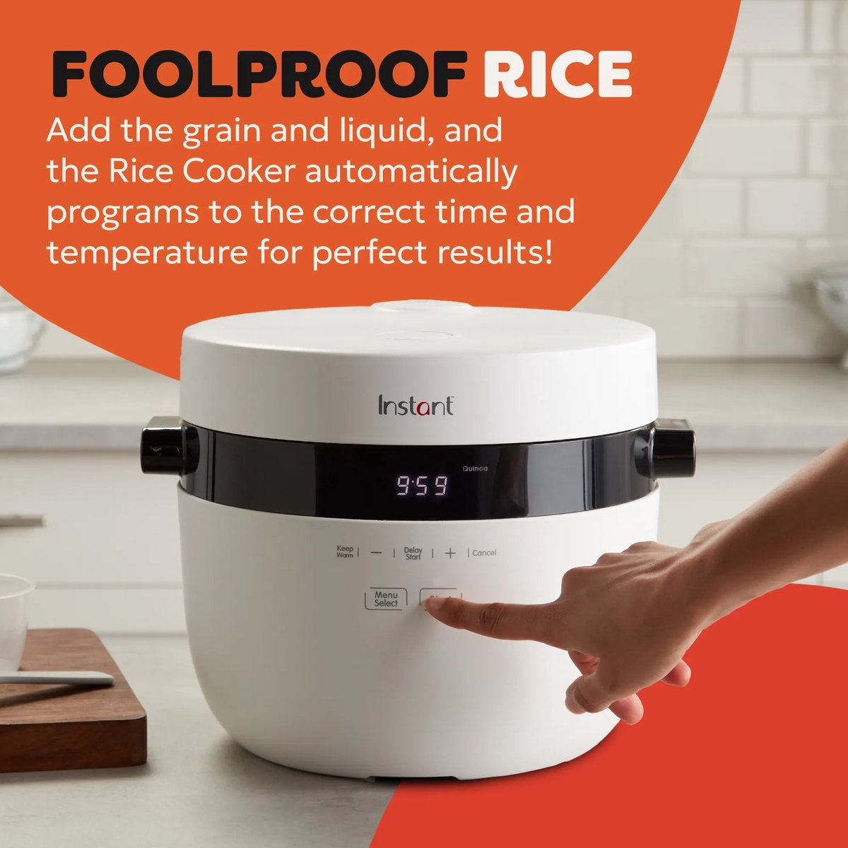 Instant Pot Rijstkoker & Stomer 4,8L - 8 Programma's - Slowcooker - Sauteren - CarbReduce Technologie - Tot 20 Porties - Multi Grain – foto 5
