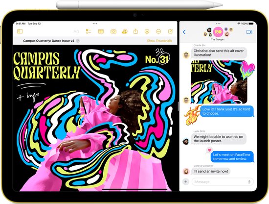 Apple iPad (2024) - Zonder USB-lader - 10.9 inch - WiFi - 64GB - Zilver - 10e generatie