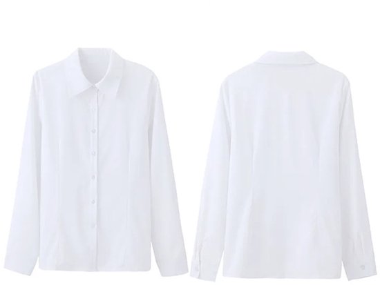 Chemisier décontracté Wit pour femme - Mode - Fashion - Taille M